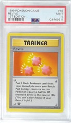V1986: 1999: Revive: 89/102: 1ST Edition: Game: PSA: 9: MINT: 103769511